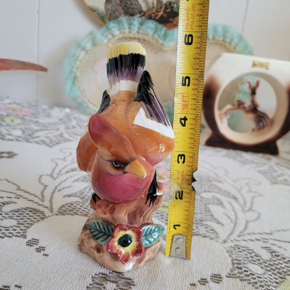 Vintage Bird Figurine Ceramic