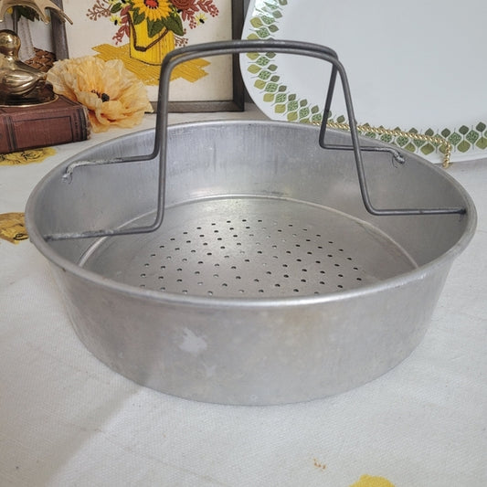 Vintage Canning Basket Galvanized Steel