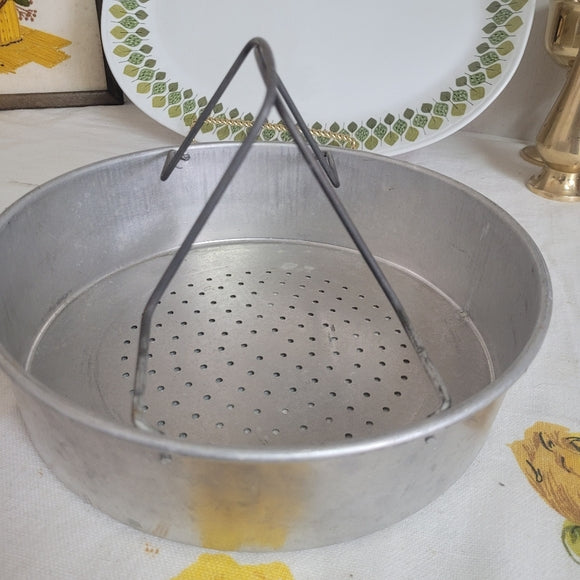 Vintage Canning Basket Galvanized Steel