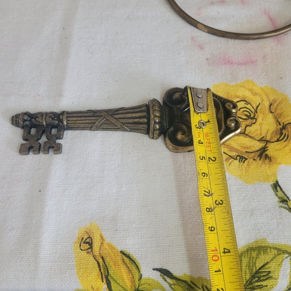 Vintage Brass Skelton Key Bottle Opener Italy