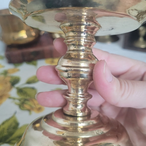 Vintage Brass Pillar Candle Holder India