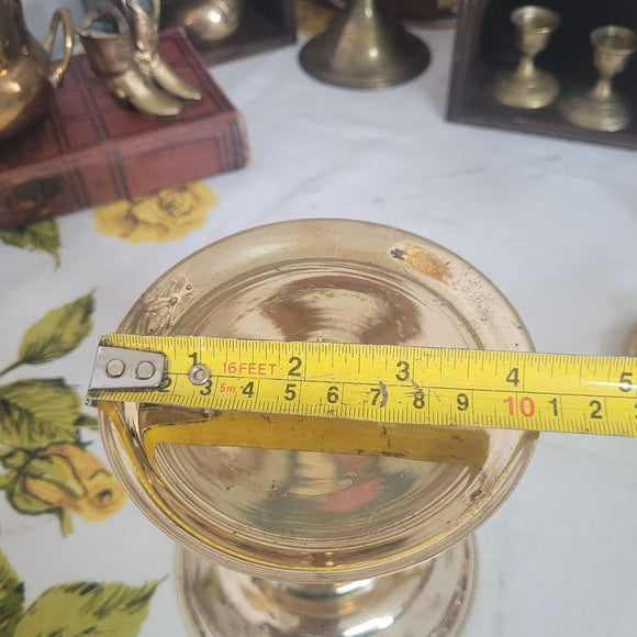 Vintage Brass Pillar Candle Holder India