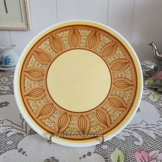 Vintage Taylor Ironstone Dinner Plate Honey Gold Retro MCM