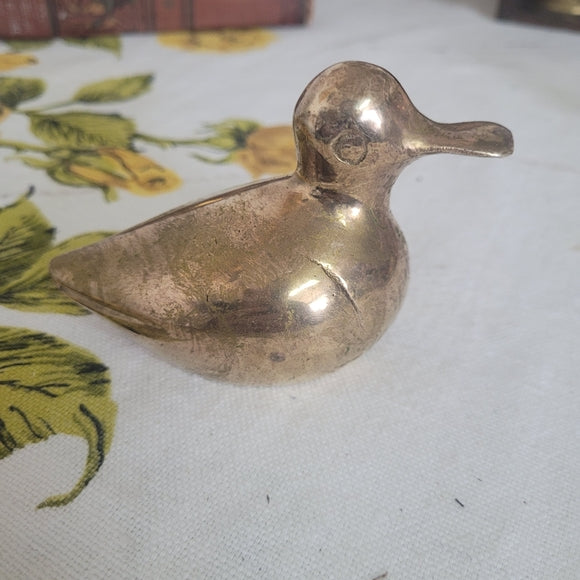 Vintage Brass Duck