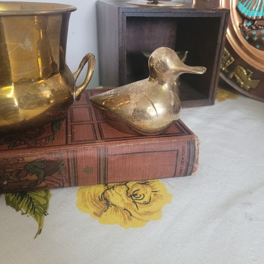 Vintage Brass Duck