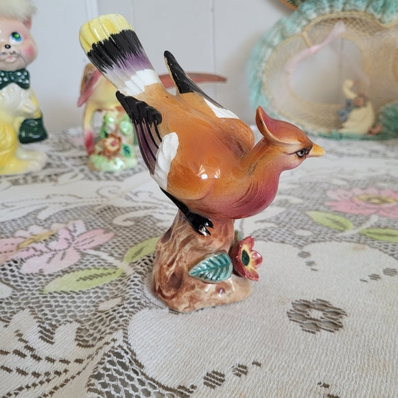 Vintage Bird Figurine Ceramic