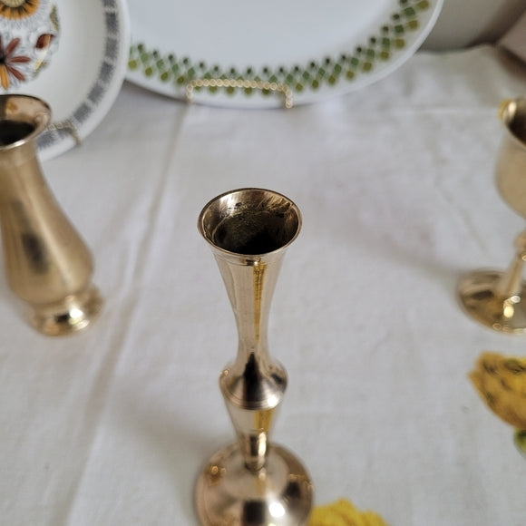 Vintage Brass Vinette set of 3