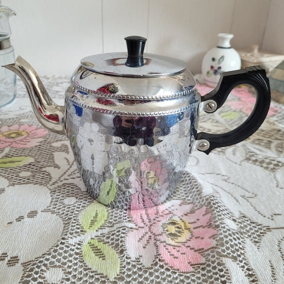 Vintage Chrome Tea Pot made in Canada