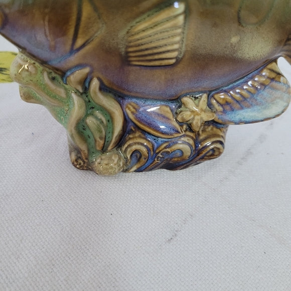 Fish, Ceramic Blue, and Green Glaze