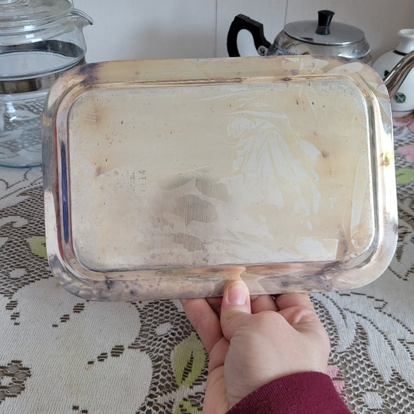 Vintage Sliver Plate Cream and Sugar with Tray made in Canada