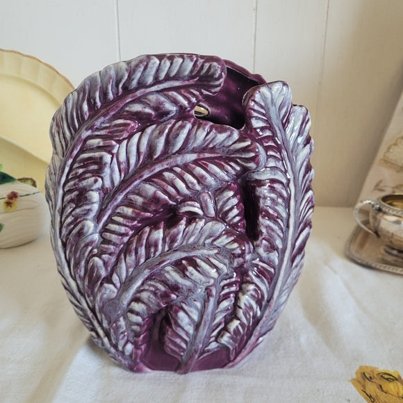 Royal Haeger Fern Vase Purple USA