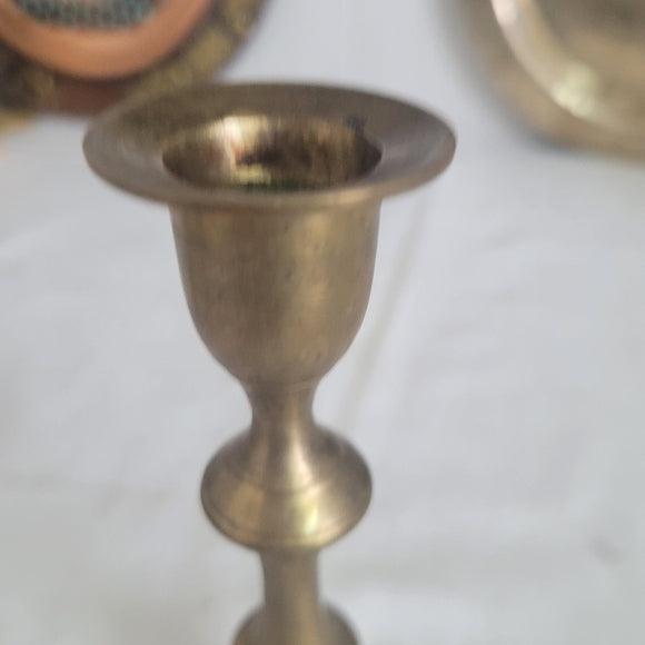 Vintage Brass Candle Holder