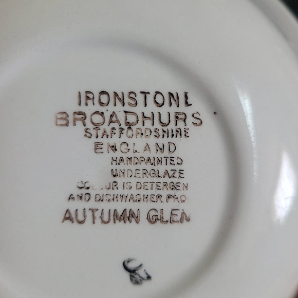 Vintage Kathie Winkle Soup Bowls Autumn Glen Made in England set of 4