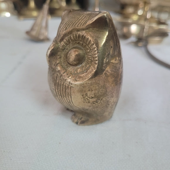 Vintage Brass Owl India