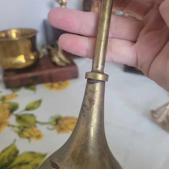 Vintage Brass Candle Holder Votive Tapered India