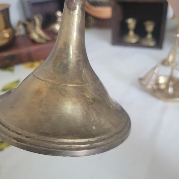 Vintage Brass Candle Holder Votive Tapered India