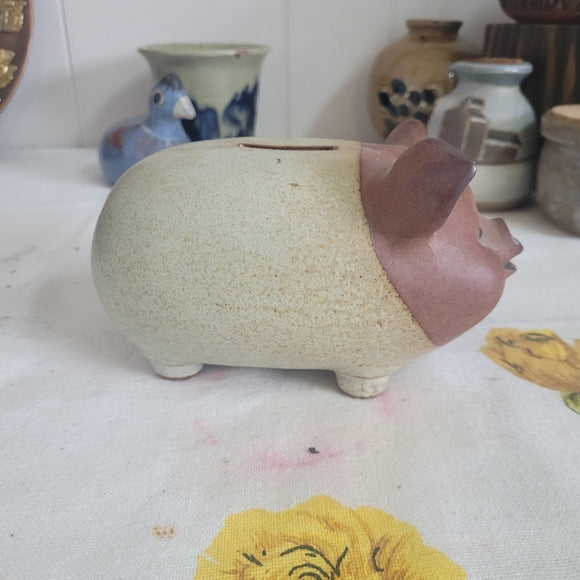 Vintage Gempo Pottery Piggy Bank made in Japan,