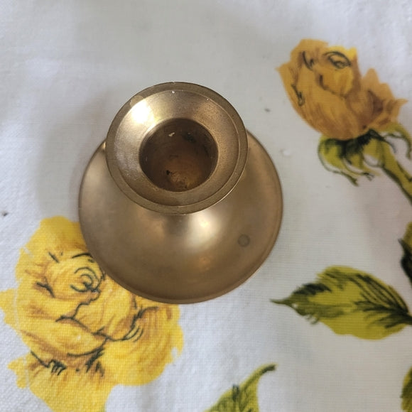 Vintage Brass Candleholders set of 2