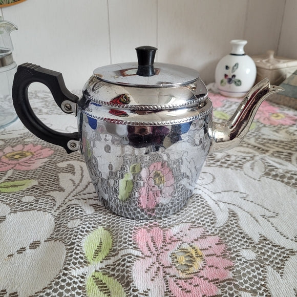 Vintage Chrome Tea Pot made in Canada