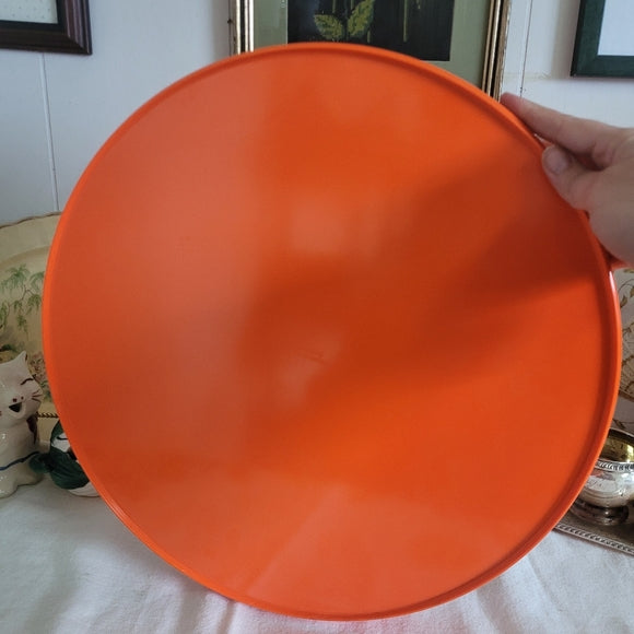 Vintage Melamine Tray Orange Sweden Retro Mid-Century Modern