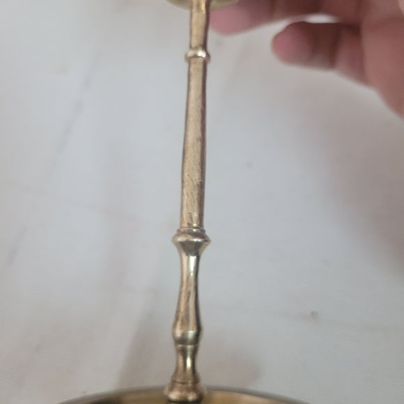 Vintage Brass Candleholders set of 2 with Snuffer