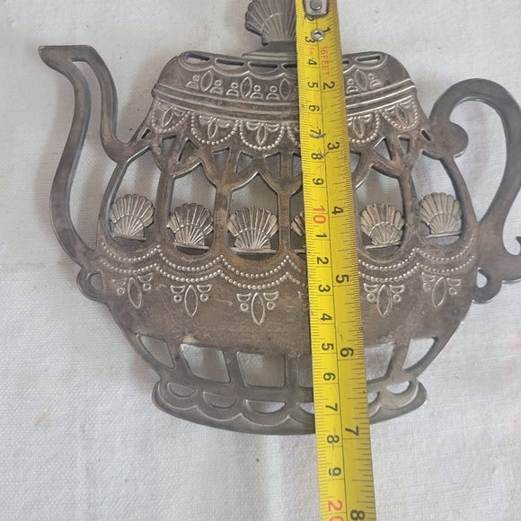 Vintage Silver Plate Tea Pot Trivet