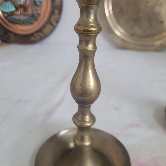 Vintage Brass Candleholders set of 2 marriage