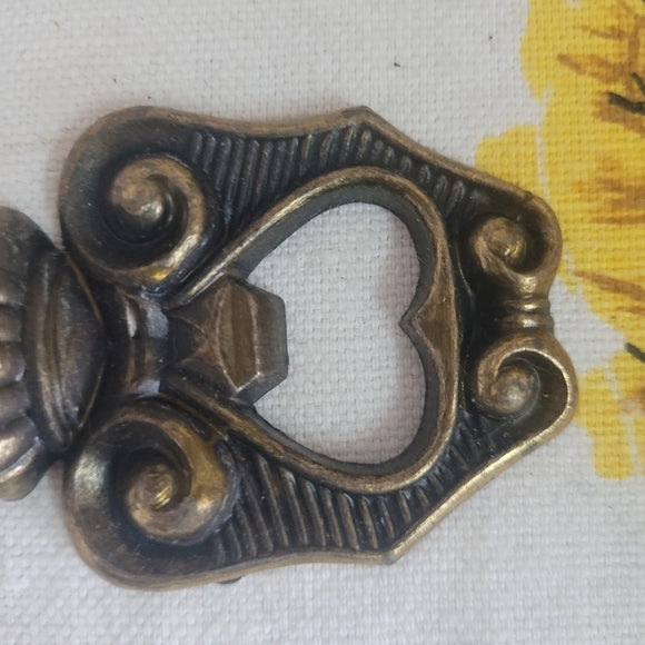 Vintage Brass Skelton Key Bottle Opener Italy