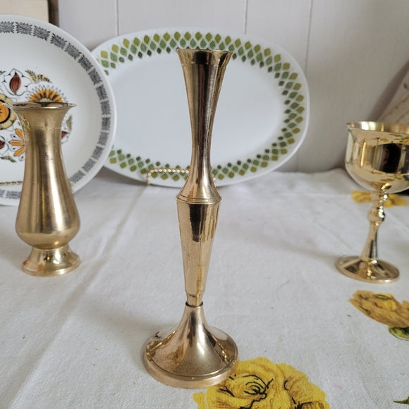 Vintage Brass Vinette set of 3