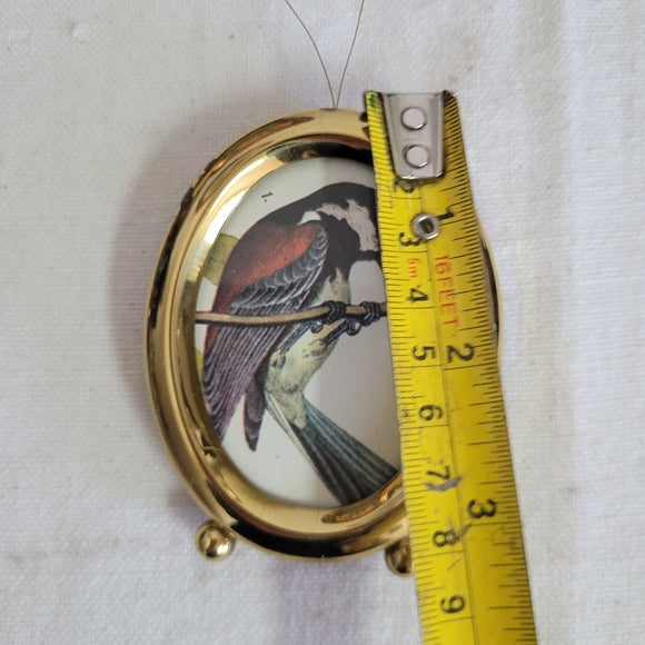 Bird in Brass Christmas Ornament Ready to Hang