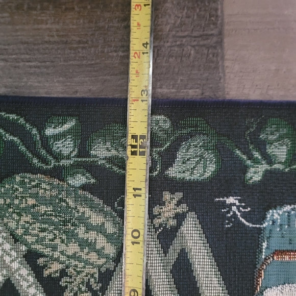 Manual Woodworkers & Weavers Gardener’s Alphabet Tapestry Runner 34” Woven Art