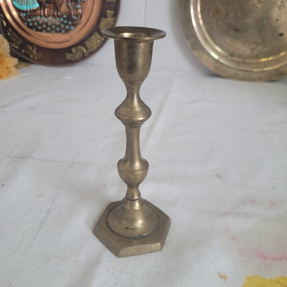 Vintage Brass Candle Holder