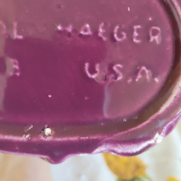 Royal Haeger Fern Vase Purple USA