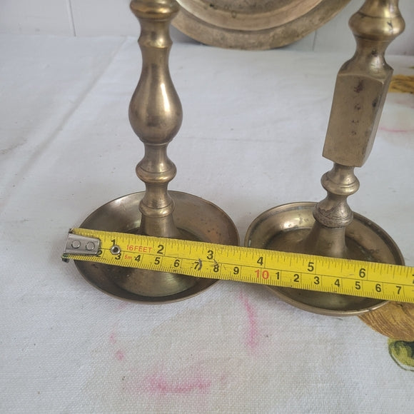 Vintage Brass Candleholders set of 2 marriage