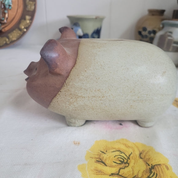 Vintage Gempo Pottery Piggy Bank made in Japan,