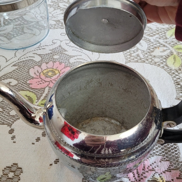 Vintage Chrome Tea Pot made in Canada