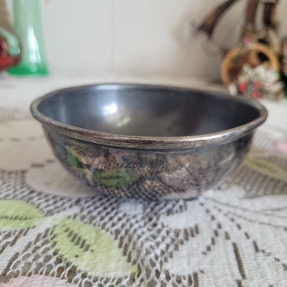 Vintage Silver Plate Bowls 2 Rustic