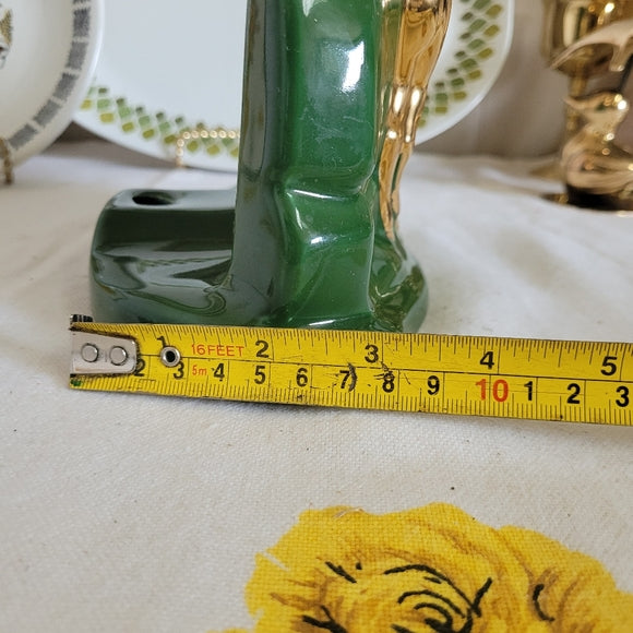 Vintage Gold Ram Ceramic Lamp Base