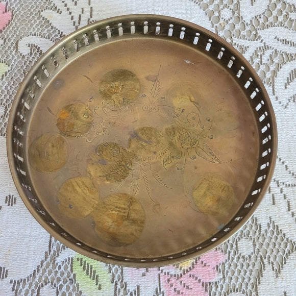 Vintage Brass Vanity Tray India