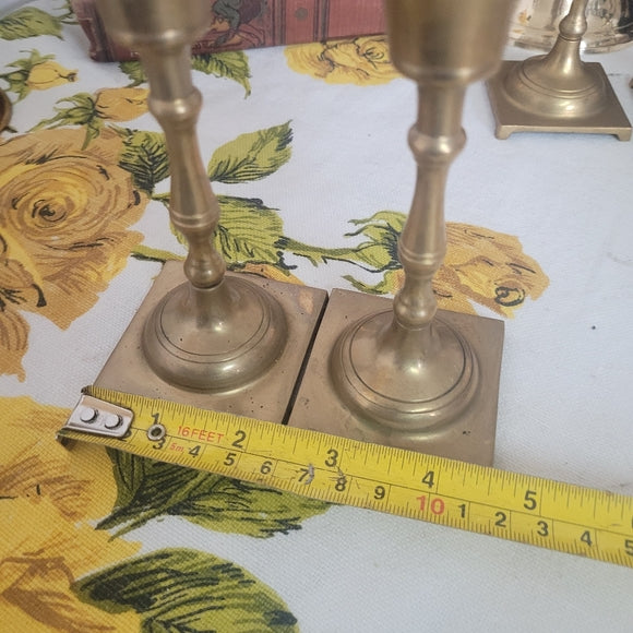 Vintage Brass Candleholders set of 2