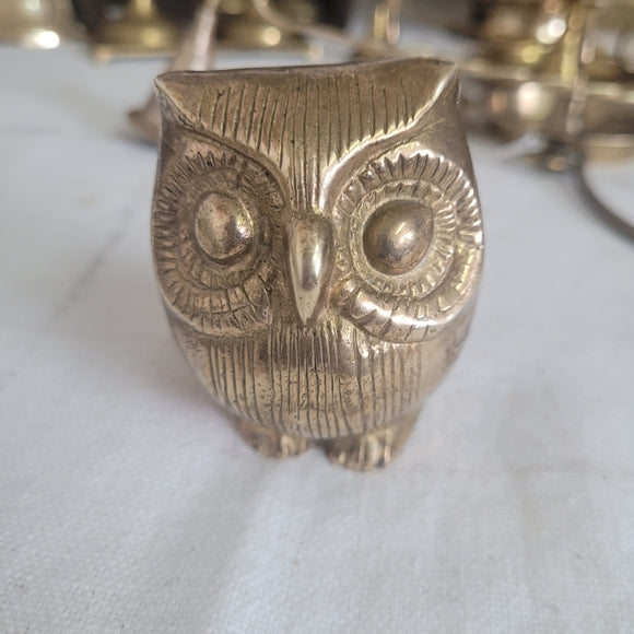 Vintage Brass Owl India