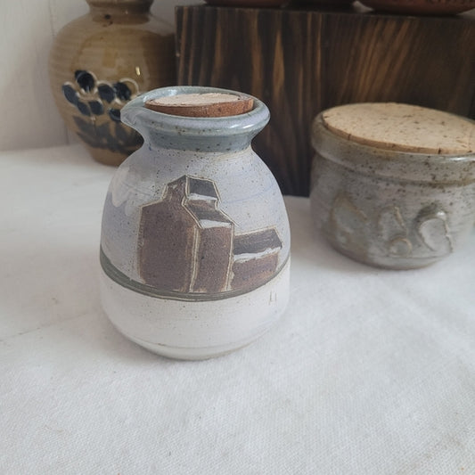 Vintage Studio Art Pottery Creamer/Pitcher with Cork