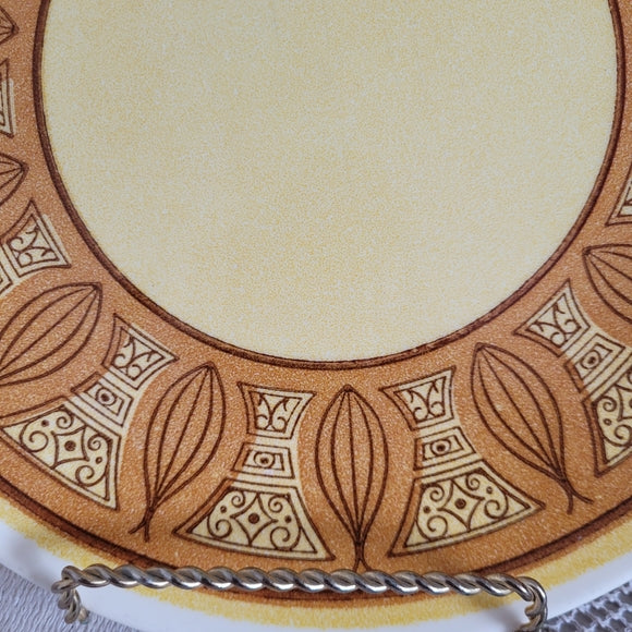 Vintage Taylor Ironstone Dinner Plate Honey Gold Retro MCM