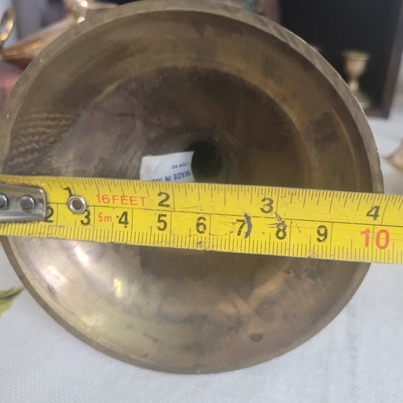 Vintage Brass Candle Holder Votive Tapered India